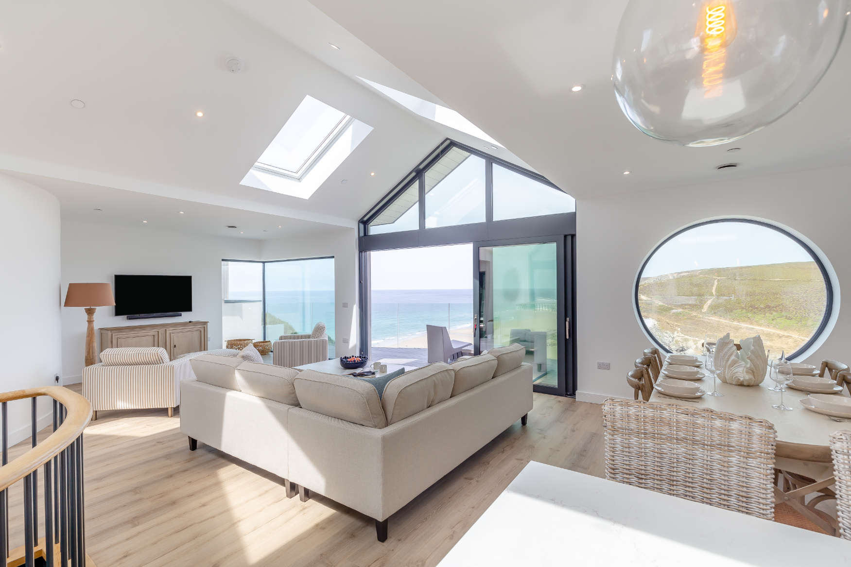 Cornwall Interior Design - bright, open living room